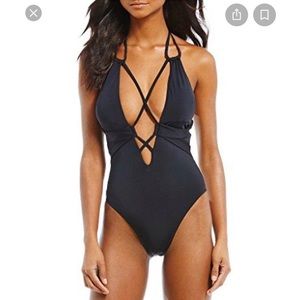 AdoreShe One Piece Strappy Monokini Swimsuit